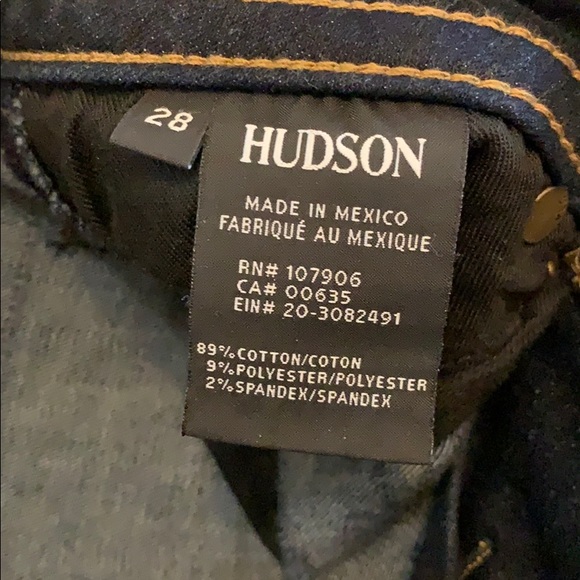 NWT Bootcut Hudson Jeans, Size 28 - Picture 6 of 7